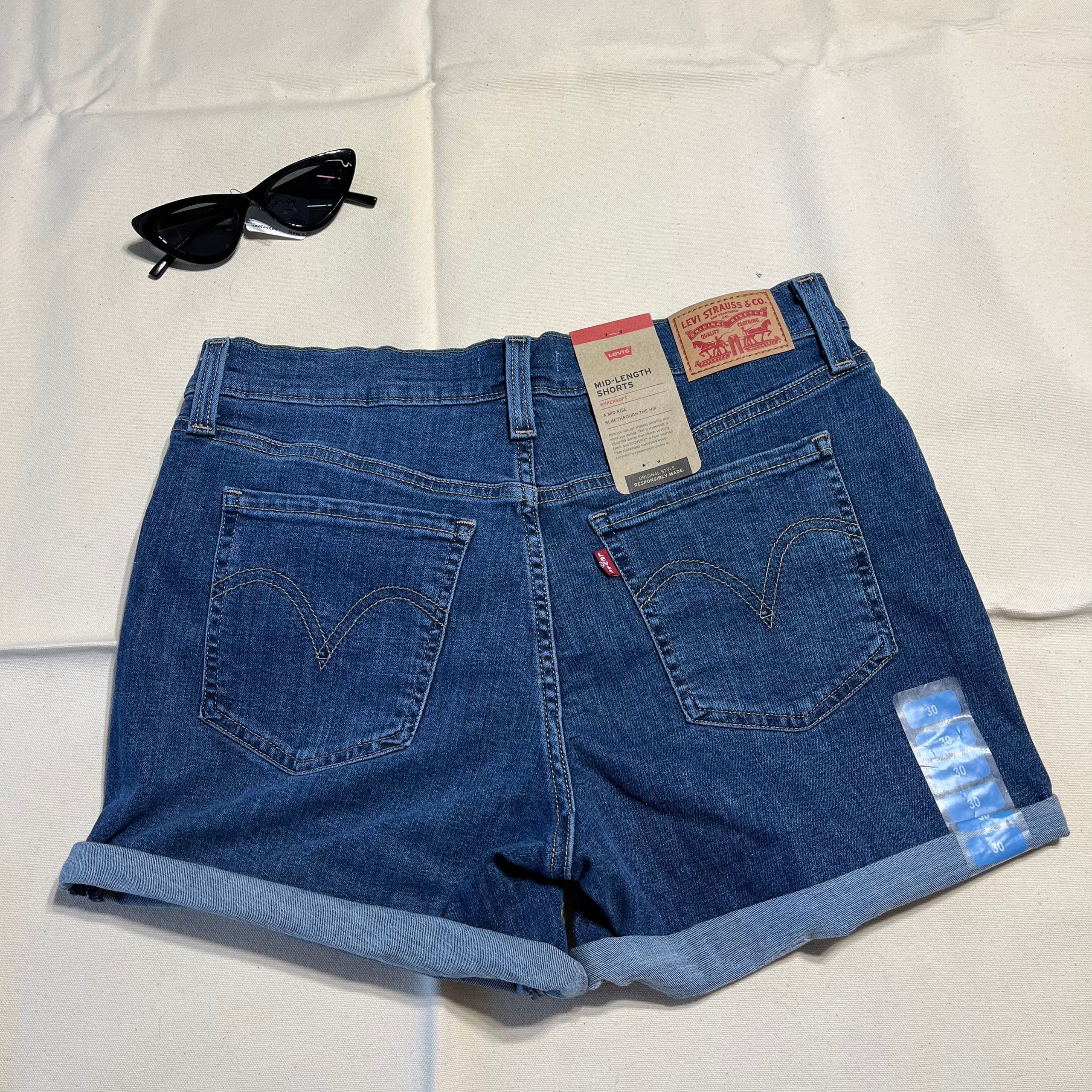 Levi's cuffed outlet shorts